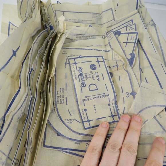 Simplicity 9944 clothing pattern Boys Suit Jacket (complete) - Picture 8 of 8